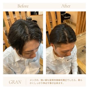 お客様髪質改善データ1796（男性の縮毛矯正）