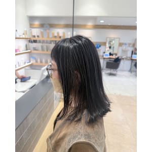 白髪ぼかし細めハイライト30代40代50代グレージュ