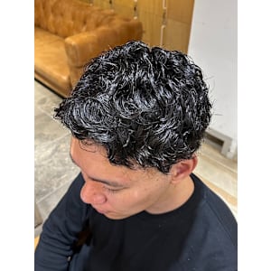 波巻きウェーブパーマ