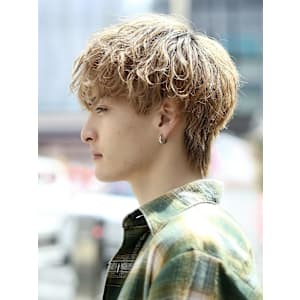 波巻きスパイラルパーマツイストスパイラルパーママッシュウルフ