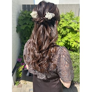 ハーフアップ/お呼ばれセット