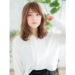 【Linoa】透けバング×こっくりピンクベージュ