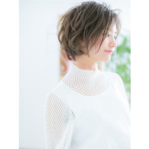 【Ray】バレイヤージュかきあげふわふわボブ