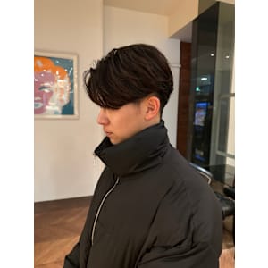 【オイルのみで簡単スタイリング】王道毛流れセンターパート！