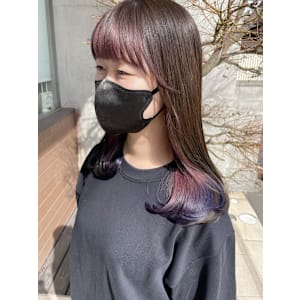 インナーカラーでピンクと紫 - EMU international 春日部本店【エムインターナショナル】掲載中