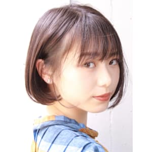 前下がりショート・ボブ/絶壁解消/前髪あり/40代/30代