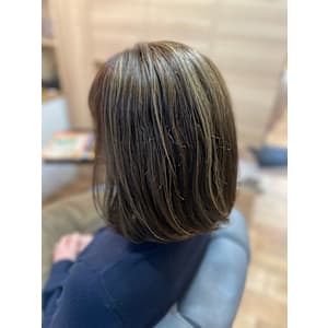 白髪染め×ハイライト