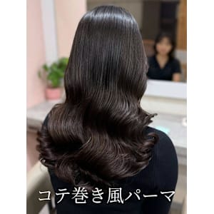 緩め大きめが可愛い！コテ巻き風パーマ