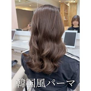 透明感カラー/韓国風ヘア/韓国風パーマ/レイヤーカット