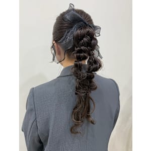 〜お呼ばれヘア〜編みおろしヘア