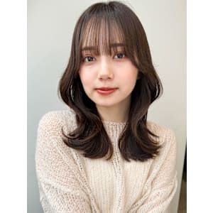 韓国美髪レイヤーロングくびれワンカールハッシュカットレイヤー