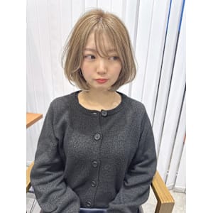 ふんわりボブ×ハイトーンハイライト