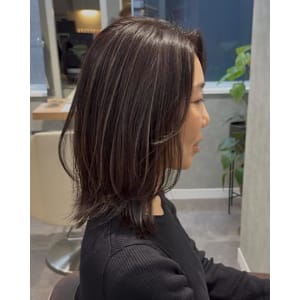 レイヤーカット×コントラストハイライト