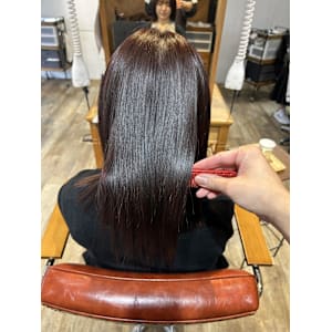 髪質改善×ピンク