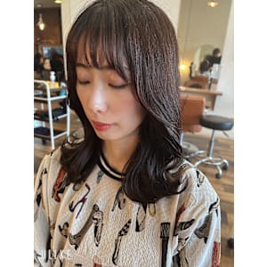 コテ巻き風　デジタルパーマ