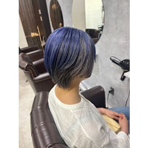 アンブレラカラー×ブルー×シルバー - GLADGE池袋/ダブルカラー/ブリーチ【グラッジイケブクロダブルカラーブリーチ】掲載中