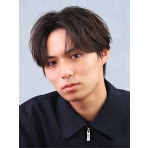 大人センターパート/ニュアンスパーマ/フェザーパーマ