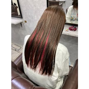 インナーカラーレッド - GLADGE池袋/ダブルカラー/ブリーチ【グラッジイケブクロダブルカラーブリーチ】掲載中