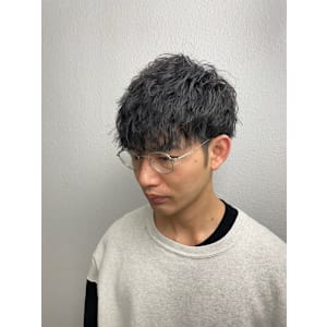 波巻きパーマ/マッシュ/ツーブロック/銀座/理容室／床屋