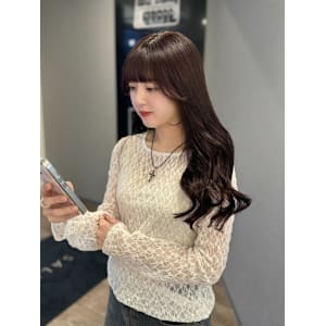 ボルドーカラー/ブリーチなし/髪質改善