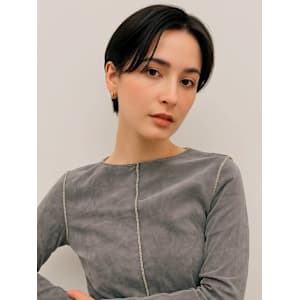 似合わせカット マッシュショート 前髪なし ハンサムショート