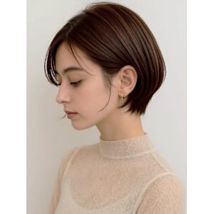 大人可愛いマッシュ ショートウルフカット 30代40代50代