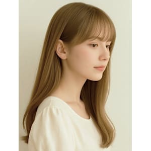 透明感カラー アッシュベージュ 大人可愛いゆるふわ