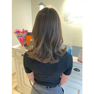 ミディアムレイヤー暗めグレージュ埼京線京浜東北線赤羽美容室