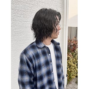 メンズ　ボブ　パーマ