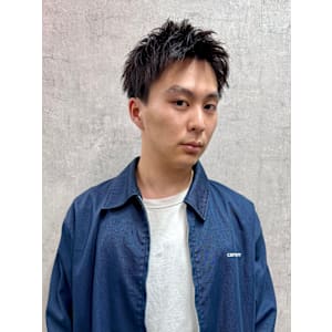 池袋スパイキーショートアップバング◎[池袋メンズ美容室］