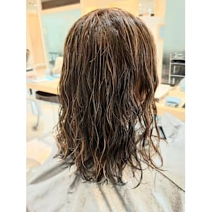 白髪ぼかしハイライト