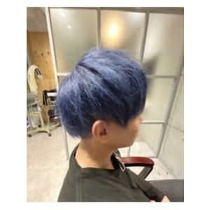 ブリーチ１回ブルーカラー