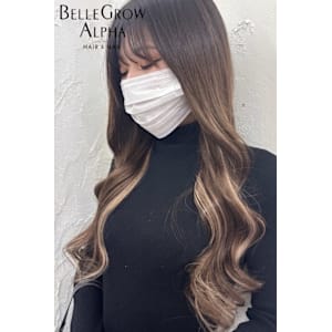 ダブルカラー＋エクステ - BELLE GROW ALPHA HAIR&NAIL【ベルグローアルファヘアアンドネイル】掲載中