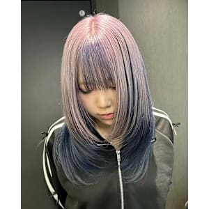 アンブレラカラー　デザインカラー　ハイトーン　原宿/表参道