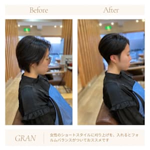 お客様髪質改善データ1805（ベリーショートカット）