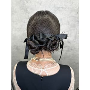 ツインのカチモリお団子ヘア