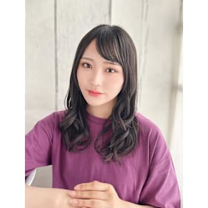 大人可愛いツヤ感ミックスカール