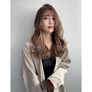 ★大人ガーリーくびレイヤーロングふんわりカール