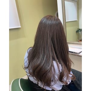 透明感カラー/ロングヘア/ベージュカラー