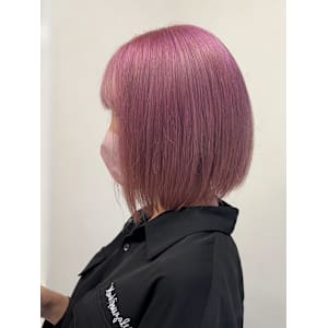 ブリーチ2回で作るピンクカラー♪