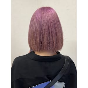 ブリーチ2回で作るピンクカラー♪