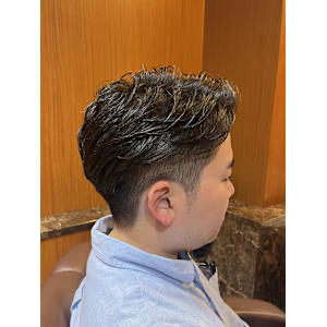 銀座　理容室　ナチュラルパーマ　アイロンパーマ