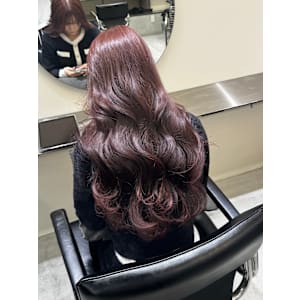 髪質改善 スーパーロング ワンレングス レイヤー 韓国風巻き