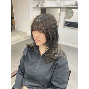 ハッシュカット/ハイレイヤー/ミディアムレイヤー