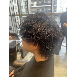 メンズ波巻きスパイラルパーマ