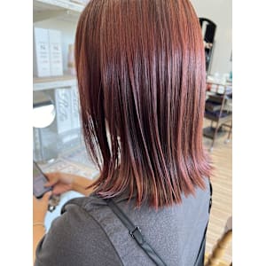 ミディアム／ピンクブラウン