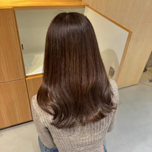 ツヤUPトリートメント×透明感カラー