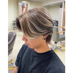 メンズハイライトカラーメッシュカラー