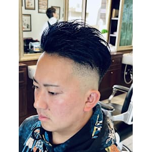 【30代男性】ロンドンブルーバックフェード（大宮/バーバー）