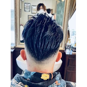 【30代男性】ロンドンブルーバックフェード（大宮/バーバー）